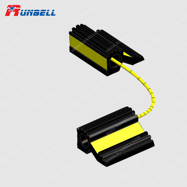 RUBBER WHEEL CHOCK PAIR - TS408H